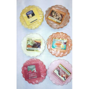 Yankee Candle Lot 6 mixed Scents Wax Melt Tarts Chocolate fruity flowery discont